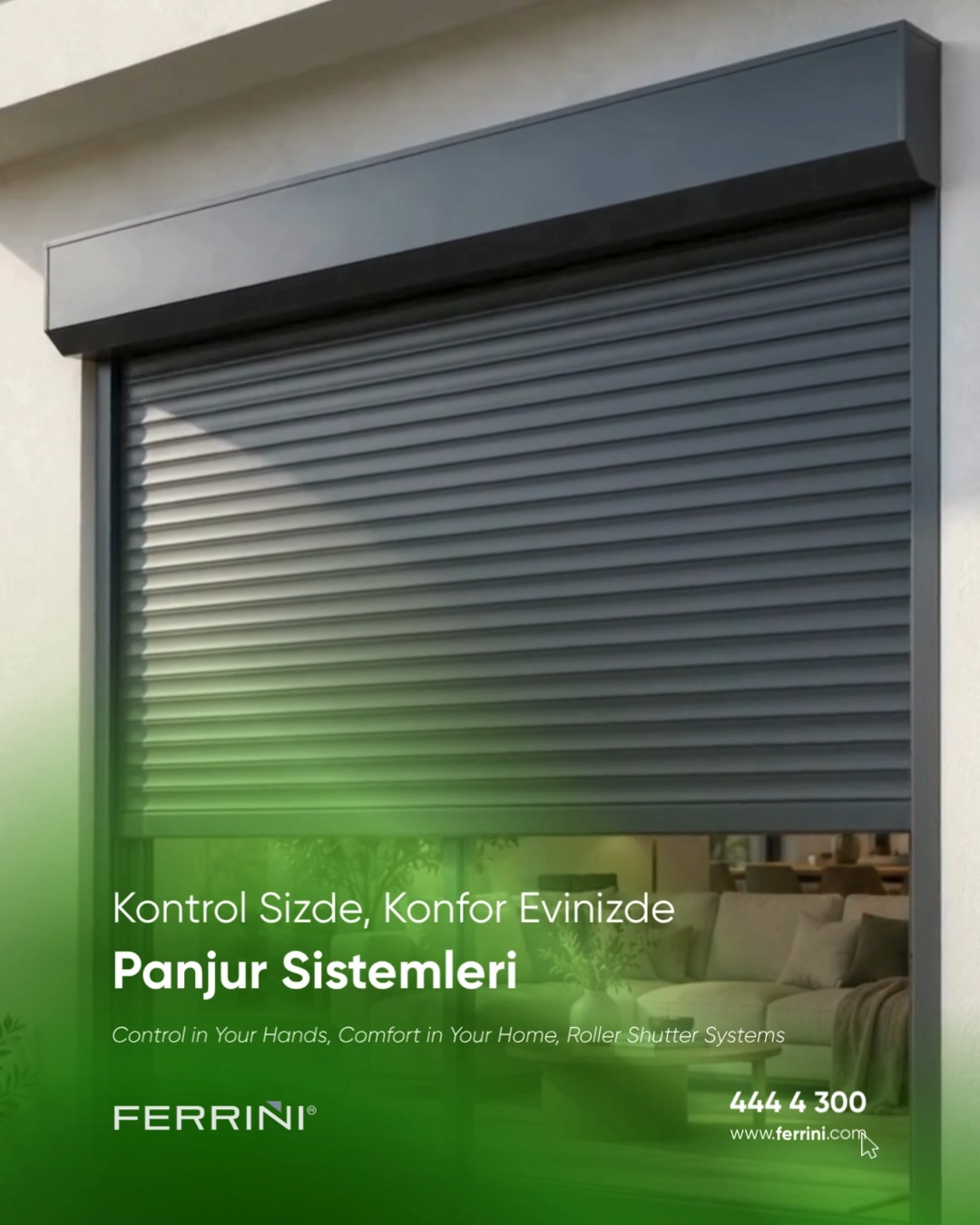 Kontrol Sizde, Konfor Evinizde! 🏡 Modern panjur sistemleriyle yaşam alanlarınızda konforu ve güvenliği bir arada
