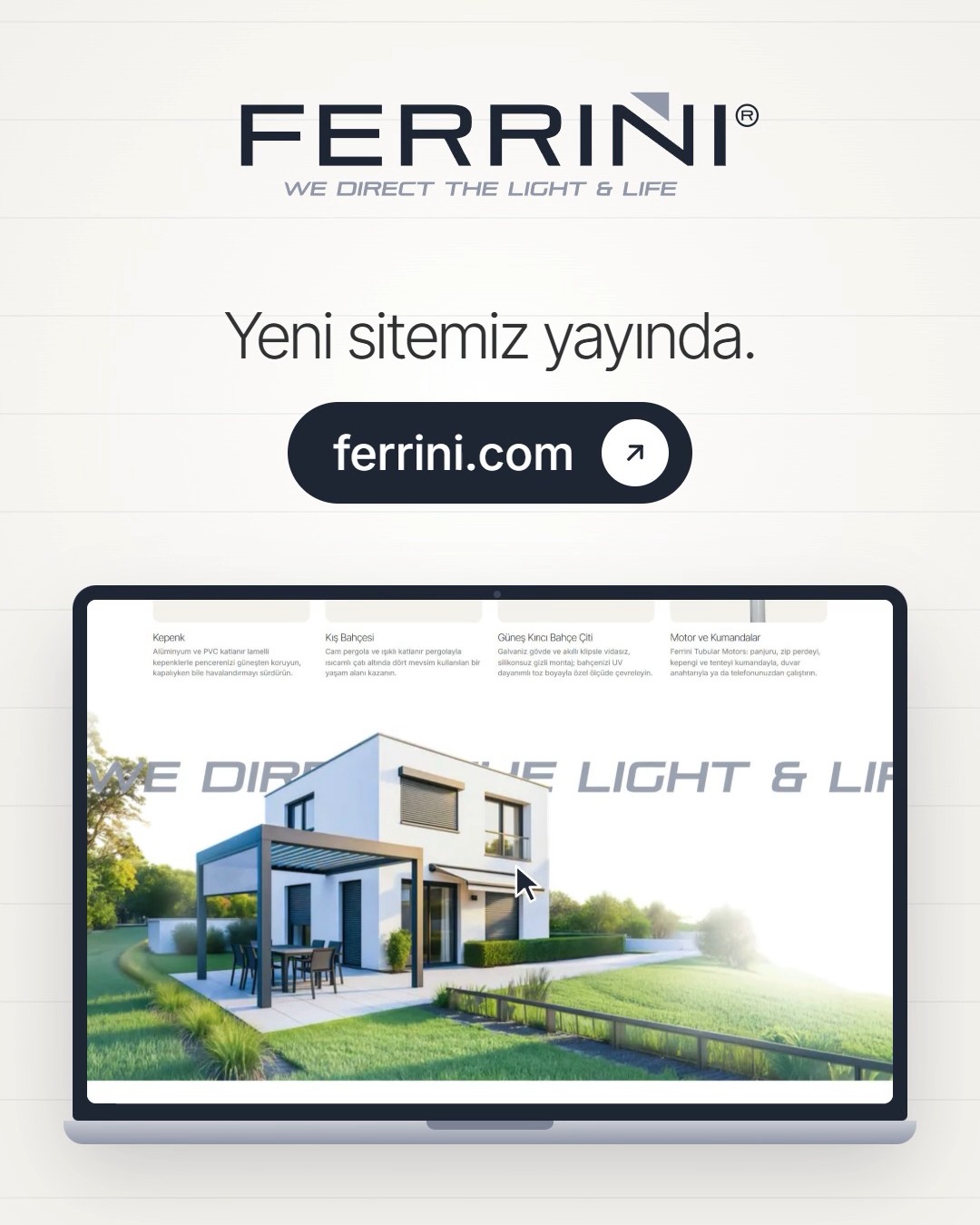 Yeni web sitemiz yayında! 🚀 Ferrini’nin yenilikçi bakış açısını ve modern mimari çözümlerini artık dijital dünyada da