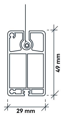 Endprofil 29 × 49 mm (beschwert)